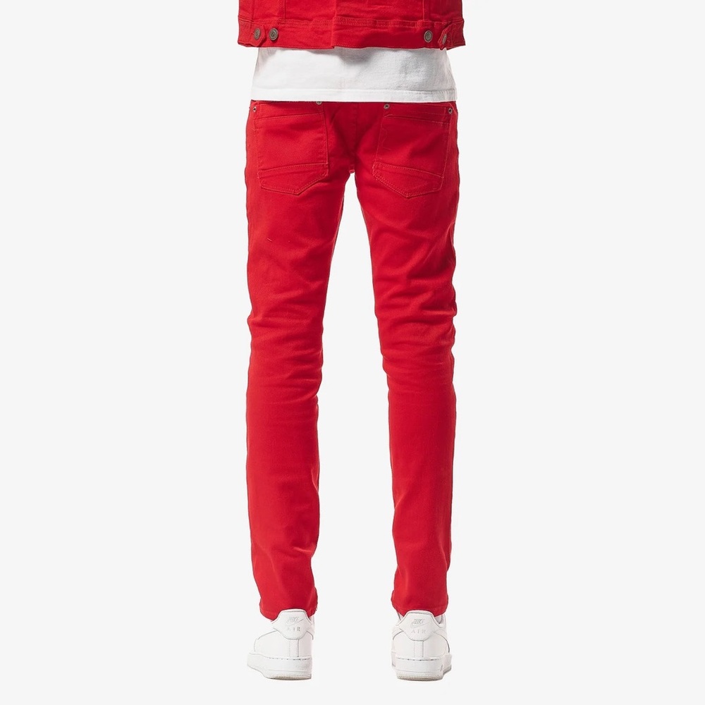 Copper Rivet Red Denim Pant - Picture 3 of 11